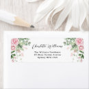 Search for pink and green return address labels Rustic