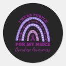Search for purple rain stickers Awareness
