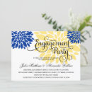 Search for royal blue and yellow invitations Calligraphy