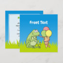 Search for amphibians square invitations Green