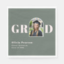Search for pink graduation napkins High school senior