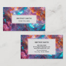 Search for gemstones business cards Iridescent