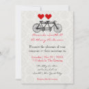 Search for tandem bike wedding invitations Elegant