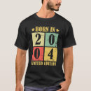 Search for born in 2004 tshirts Retro