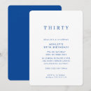 Search for royal blue birthday invitations Modern