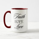 Search for faith hope mugs Bible