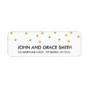 Search for confetti dots return address labels Gold