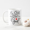 Search for know that i am god mugs Bible