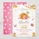 Search for autumn leaves birthday invitations Girl