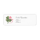 Search for clover return address labels Luck