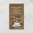 Search for barista business cards Café