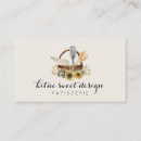 Search for cake decorating business cards Watercolor