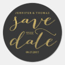 Search for glamourous gold wedding stickers Golden