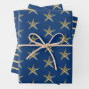 Search for navy blue stripes wrapping paper Gold