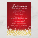 Search for gold retirement party invitations Glitter