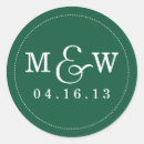 Search for emerald monogram stickers Initials