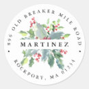 Search for holly berries return address labels Elegant