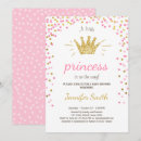 Search for gold princess baby shower invitations Crown