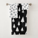 Search for black and white christmas bath towels Pattern