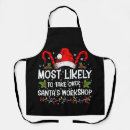 Search for workshop aprons Santa