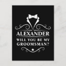 Search for proposals postcards Groomsman