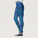 Search for music notes leggings Blue
