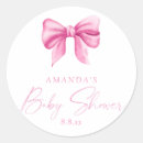 Search for bow baby shower stickers Watercolor