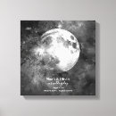 Search for white star canvas prints Moon