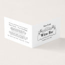 Search for winery business cards Wine bar