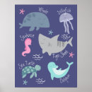 Search for cute turtle nursery art Under the sea