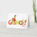 Search for graphic art christmas cards Grinch in santa suit