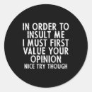 Search for sarcastic stickers Insult