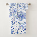 Search for blue christmas bath towels Snowflakes