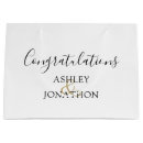 Search for wedding congratulations gift bags Black and white