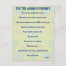 Search for ten commandments postcards Bible