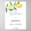 Search for lemon bridal shower welcome signs Watercolor