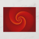 Search for spirals postcards Red