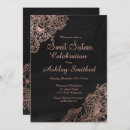 Search for chalkboard sweet 16 invitations Girly