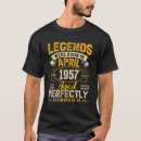 Search for born in 1957 tshirts Birthday