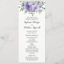 Search for purple wedding programs Elegant