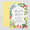 Search for summer fruit bridal shower invitations Watercolor
