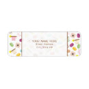 Search for french macarons return address labels France
