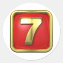 Search for number seven stickers Gold