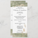 Search for green gold wedding programmes Floral