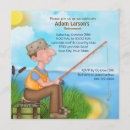 Search for fishing square invitations Retirement