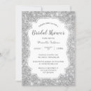 Search for silver glitter bridal shower invitations Modern