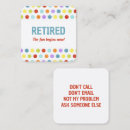Search for funny retirement business cards Humour