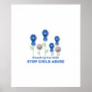 Search for child abuse posters Blue