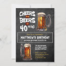Search for beer party invitations Cheers to 40 years