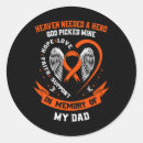 Search for my father is my hero stickers Dad